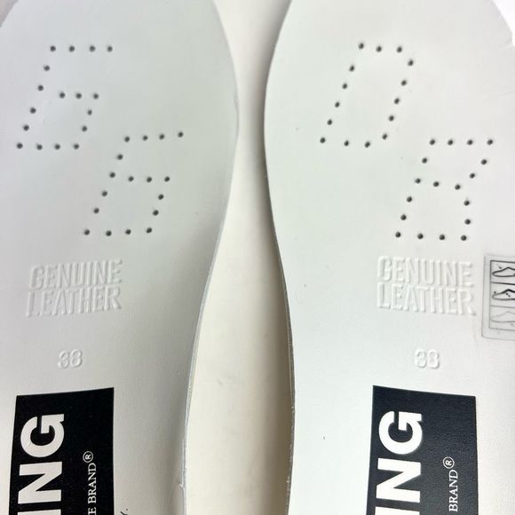 Golden Goose Running Sole Sneakers in Navy/White Check and Yellow Star Sz 38, US - Picture 11 of 12